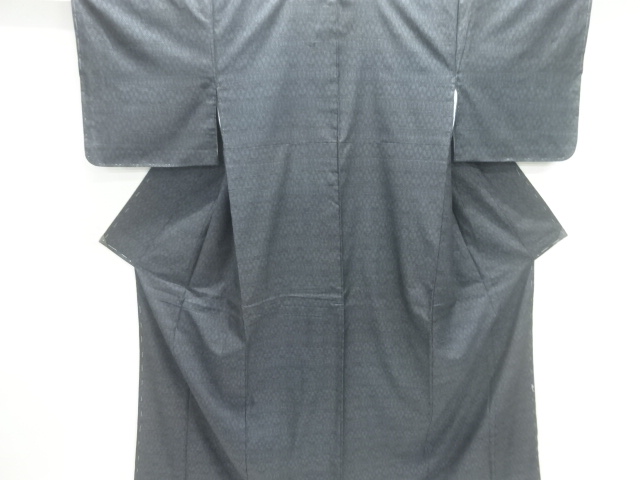 JAPANESE KIMONO / UNUSED DORO OSHIMA TSUMUGI (5 maruki) / WOVEN ABSTRACT PATTERN